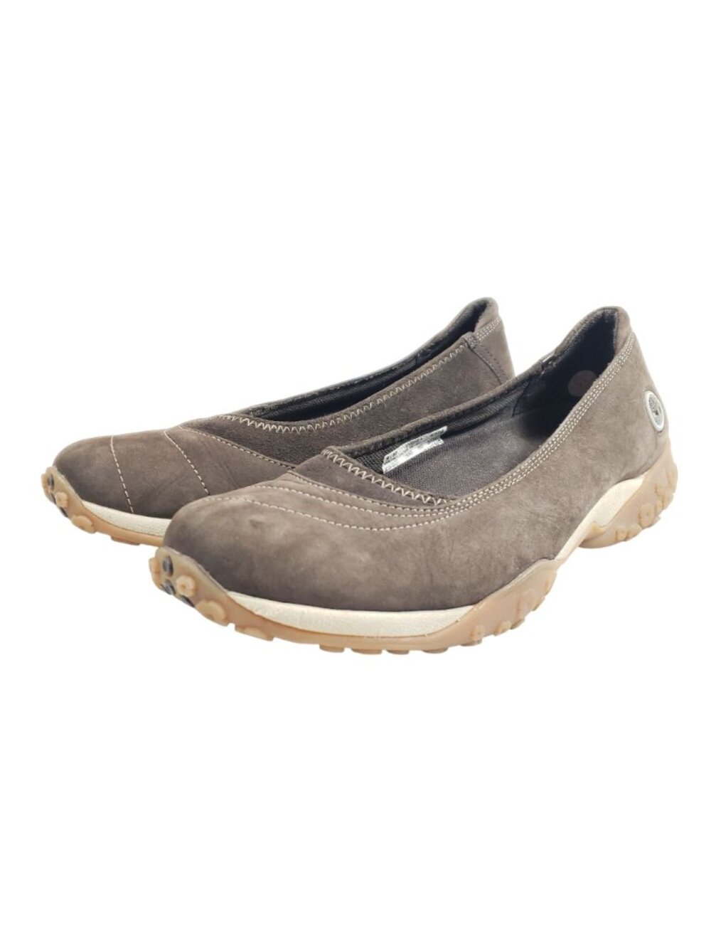 Timberland Womens Size 9.5 Slip-On Brown Leather Shoes - Picture 2 of 9